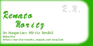 renato moritz business card